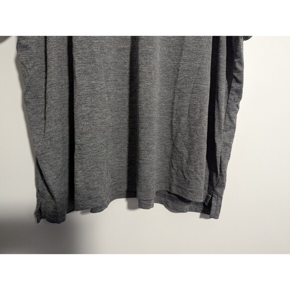 Duluth Moisture Wicking Performance Polo 3XL Mens Gray Zipper Front Pocket - Picture 4 of 5